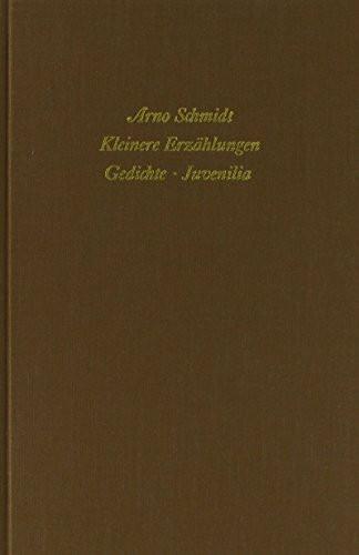 Werke, Bargfelder Ausgabe, Werkgr.1, 4 Bde. Ln, Bd.4, Kleinere Erzählungen, Gedichte, Juvenilia