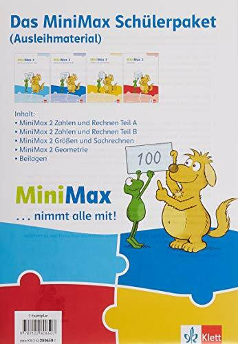 MiniMax 2. Schülerpaket (4 Themenhefte: Zahlen und Rechnen A, Zahlen und Rechnen B, Größen und Sachrechnen, Geometrie) - Ausleihmaterial Klasse 2