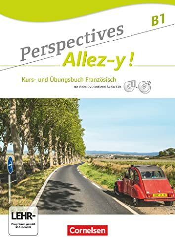 Perspectives - Allez-y ! - Allgemeine Ausgabe - B1: Kurs- und Übungsbuch mit Lösungsheft - Inkl. komplettem Hörmaterial (2 CDs) und Video-DVD
