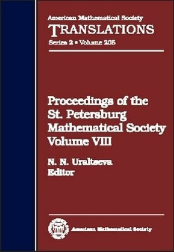 Proceedings of the St. Petersburg Mathematical Society (205) (AMERICAN MATHEMATICAL SOCIETY TRANSLATIONS SERIES 2, Band 205)