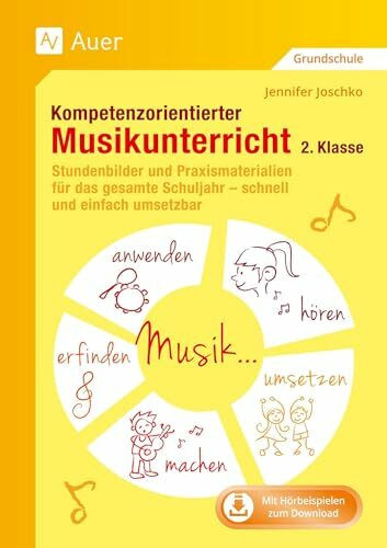 Kompetenzorientierter Musikunterricht 2. Klasse: Stundenbilder und Praxismaterialien für das gesamte Schuljahr - schnell und einfach umsetzbar (Kompetenzorientierter Unterricht Grundschule)