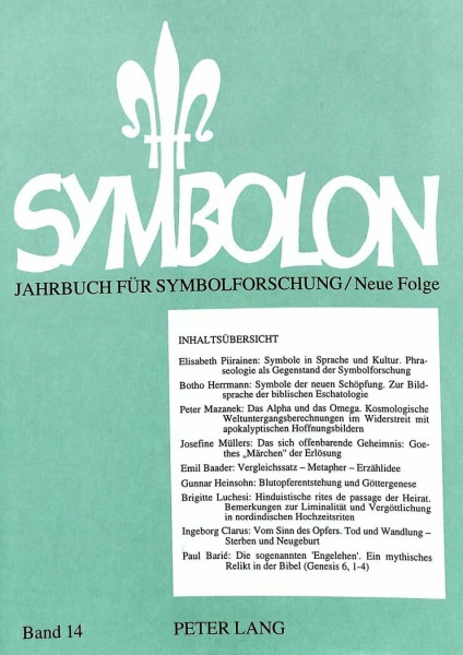 Symbolon - Jahrbuch für Symbolforschung: Weltuntergang und Erlösung - Opfer und Ritus (Symbolon: Jahrbuch der Gesellschaft für wissenschaftliche Symbolforschung, Band 14)