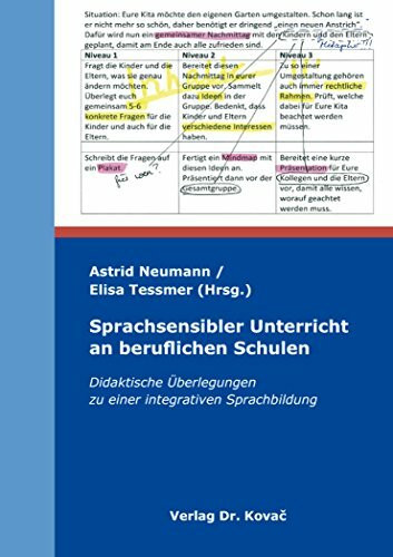 Sprachsensibler Unterricht an beruflichen Schulen: Didaktische Überlegungen zu einer integrativen Sprachbildung (Blickpunkt Deutsch als Zweitsprache)