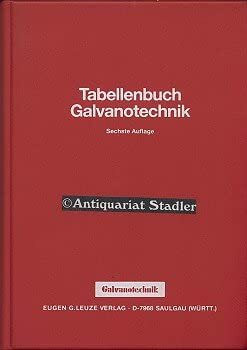 Tabellenbuch Galvanotechnik