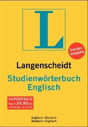Langenscheidt Studienwörterbuch Englisch: Langenscheidt Studien-Worterbuch Englisch/Deutsch Deustch/Englisch