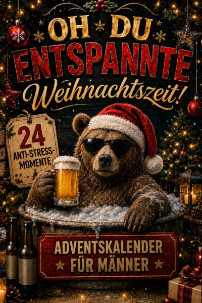Oh du entspannte Weihnachtszeit! Der Adventskalender für Männer: 24 lustige Anti-Stress-Momente zum Lesen – das ideale Geschenk für Papa, Ehemann, Bruder und Kollegen
