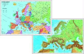 Europa physisch / politisch. DUO-Schreibunterlage