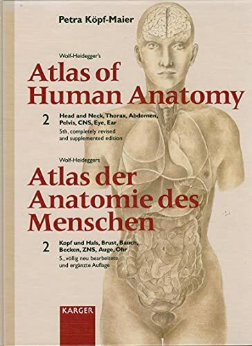Wolf-Heidegger's Atlas of Human Anatomy /Wolf-Heideggers Atlas der Anatomie des Menschen. Complete set. Latin Nomenclature: Wolf-Heideggers Atlas der ... Neck, Thorax, Abdomen, Pelvis, CNS, Eye, Ear