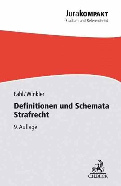 Definitionen und Schemata Strafrecht (Jura kompakt)