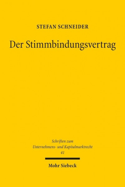 Der Stimmbindungsvertrag