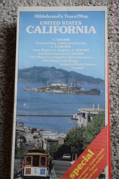 Hildebrand's Urlaubskarten; Hildebrand's Travel Maps, United States, California (USA & Canada)