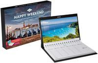 Happy Weekend Tischkalender 2023