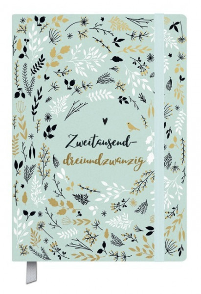 Terminkalender Campus Mint Flowers 18 Monate 2023/2024