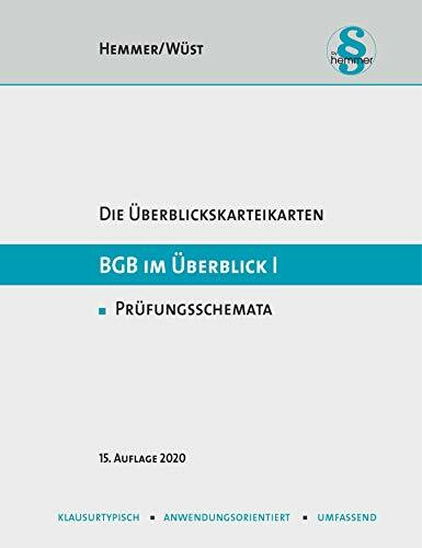 Überblickskarteikarten - BGB im Überblick I (Zivilrecht) (Karteikarten - Zivilrecht)