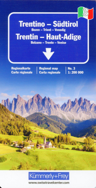 KuF Italien Regionalkarte 03. Trentino / Südtirol 1 : 200 000