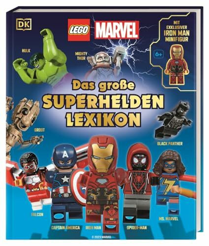 LEGO® Marvel Das große Superhelden Lexikon: Mit exklusiver Iron Man Minifigur. Das erste offizielle LEGO® MARVEL Lexikon für Fans. Für Kinder ab 6 Jahren