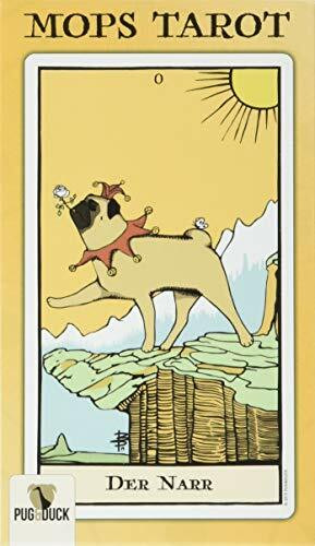 Original MOPS Tarot: Kartenspiel Set mit Mopsmotiven und Handbuch