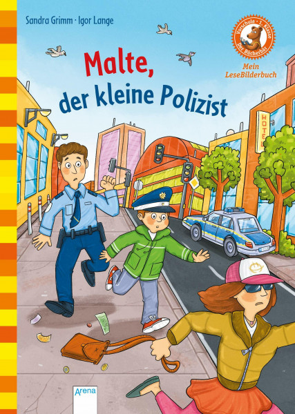 Malte, der kleine Polizist: Der Bücherbär: Mein LeseBilderbuch (Der Bücherbär. Erstleserbücher für das Lesealter Vorschule/1. Klasse)