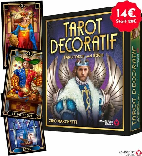 Tarot Décoratif: 78 Karten mit Buch (Tarotdeck und Tarotbuch, Art Deco, Deutsch, Ciro Marchetti)