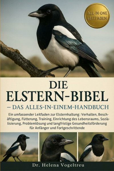 Die Elstern-Bibel – Das Alles-in-einem-Handbuch: Ein umfassender Leitfaden zur Elsternhaltung: Verhalten, Beschäftigung, Fütterung, ... für Anfänger und Fortgeschrittene