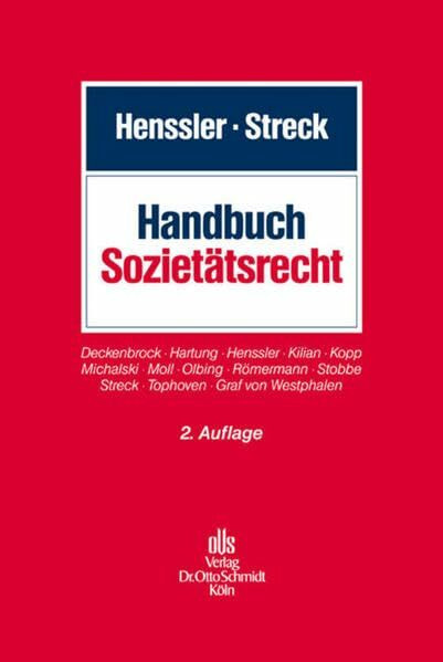 Handbuch Sozietätsrecht