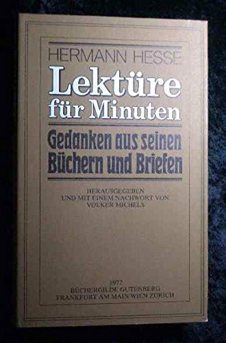 Lektüre für Minuten.