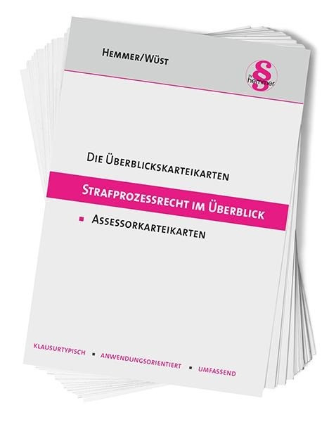 Die Überblickskarteikarten Strafprozessrecht (StPO) im Überblick