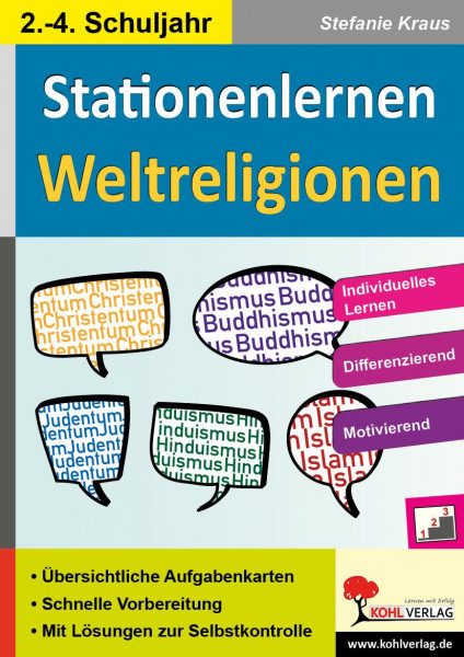 Kohls Stationenlernen Weltreligionen / 2.-4. Schuljahr