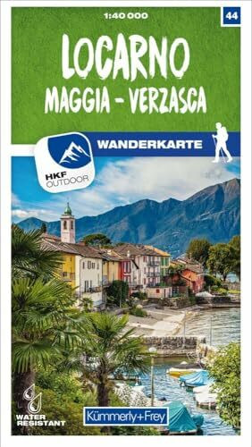 Kümmerly+Frey Wanderkarte 44 Locarno 1:40.000: Mit Maggia und Verzasca. Wetterfest, matt laminiert und mit free Download (Kümmerly+Frey Wanderkarte 1:60.000, Band 44)