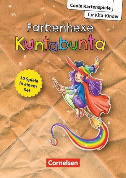 Coole Kartenspiele für Kita-Kinder - Farbenhexe Kuntabunta
