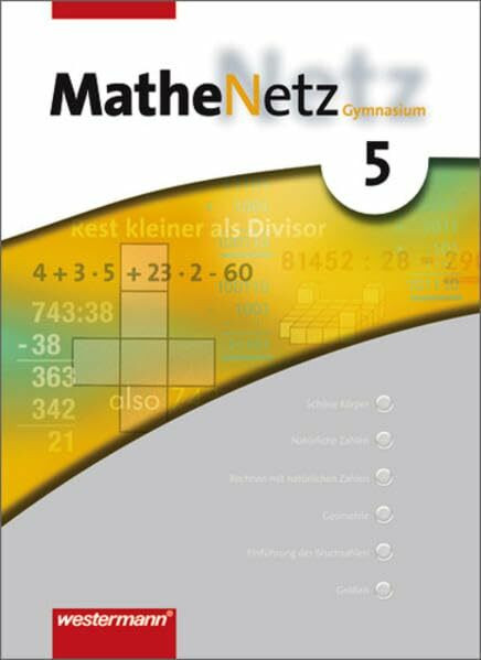 MatheNetz SI - Ausgabe 2005 für Nordrhein-Westfalen: Schülerband 5: Passend zum Kernlehrplan G8 2007