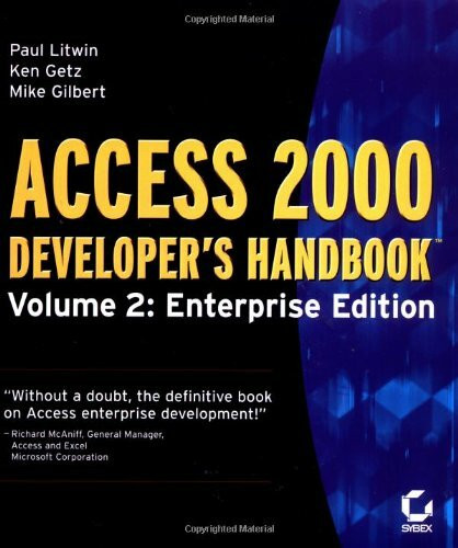 Access 2000 Developer's Handbook: Volume 2: Enterprise Edition