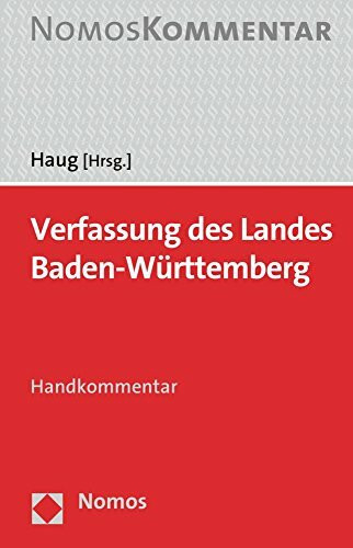 Verfassung des Landes Baden-Württemberg: Handkommentar