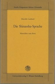 Die Shinassha-Sprache: Materialien zum Boro (Studia Linguarum Africae Orientalis)