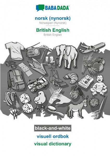 BABADADA black-and-white, norsk (nynorsk) - British English, visuell ordbok - visual dictionary
