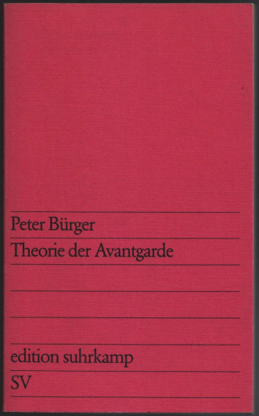 Theorie der Avantgarde