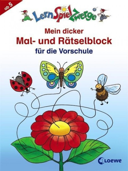 Mein dicker Mal- und Rätselblock für die Vorschule