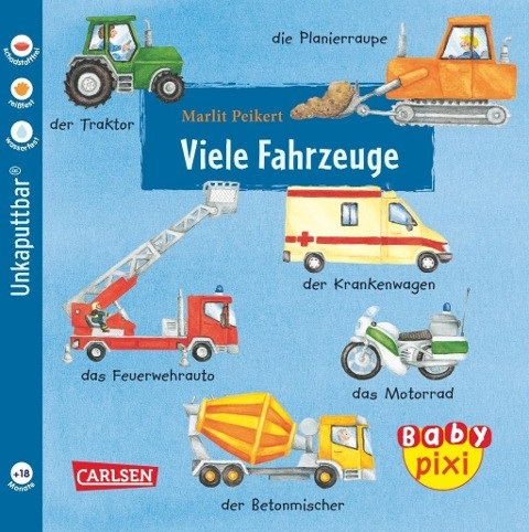 Baby Pixi 10: VE 5 Viele Fahrzeuge. (5 Exemplare)