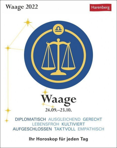 Sternzeichenkalender Waage 2022