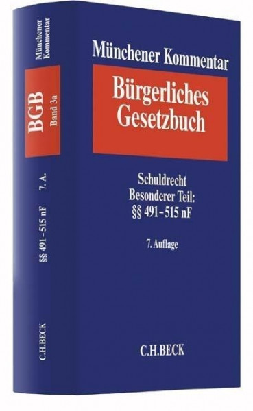 Münchener Kommentar zum Bürgerlichen Gesetzbuch Bd. 3a Schuldrecht - Besonderer Teil