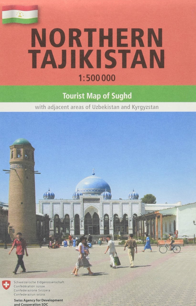 gecko maps Northern Tajikistan, 1, 500'000, Tourist Map Of Sughd With Adjacent Areas Of Uzbekistan And Kyr...