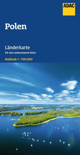 ADAC Länderkarte Polen 1:700.000: Straßenkarte und Autokarte