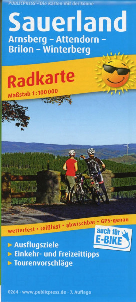 Sauerland, Arnsberg - Attendorn - Brilon - Winterberg 1:100 000