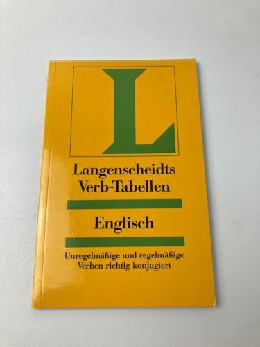 Langenscheidt Verb-Tabellen: Langenscheidts Verb-Tabellen, Englisch