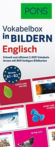 PONS Vokabelbox in Bildern Englisch: Schnell & effizient Vokabeln lernen mit 2.000 Wörter auf 800 farbigen Bildkarten: Schnell und effizient 2.000 Vokabeln lernen mit 800 farbigen Bildkarten