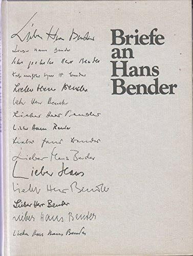 Briefe an Hans Bender