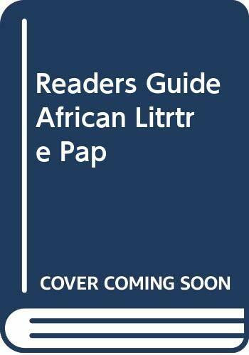Readers Guide African Litrtre Pap