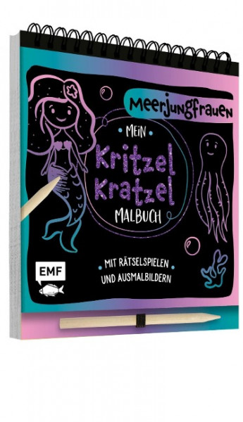 Mein Kritzel-Kratzel-Malbuch - Meerjungfrauen