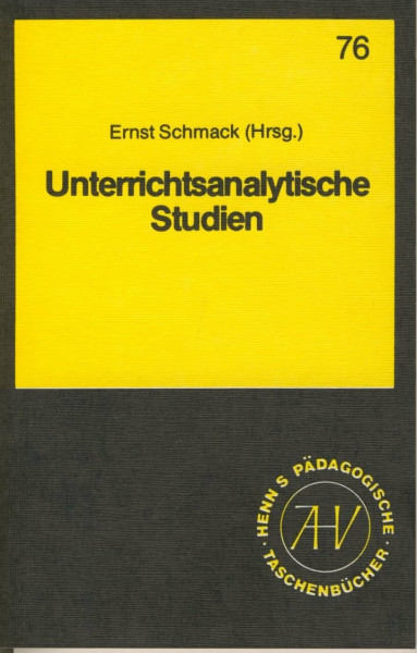Unterrichtsanalytische Studien