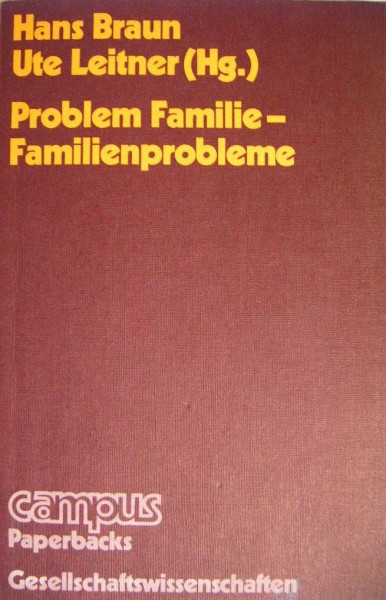 Problem Familie, Familienprobleme. Schwerpunkt soziale Probleme